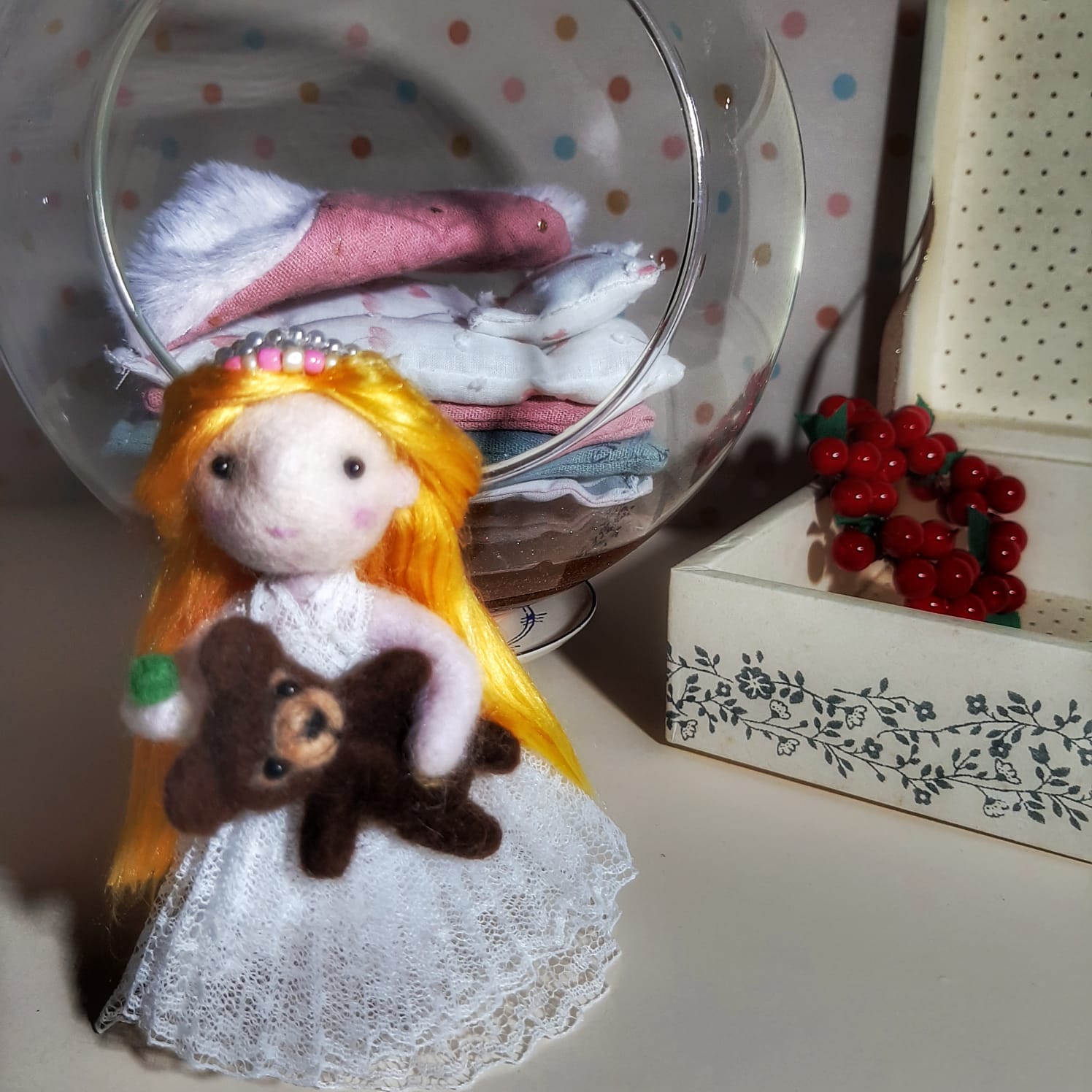 Bola colgante de cristal Princesa del guisante
